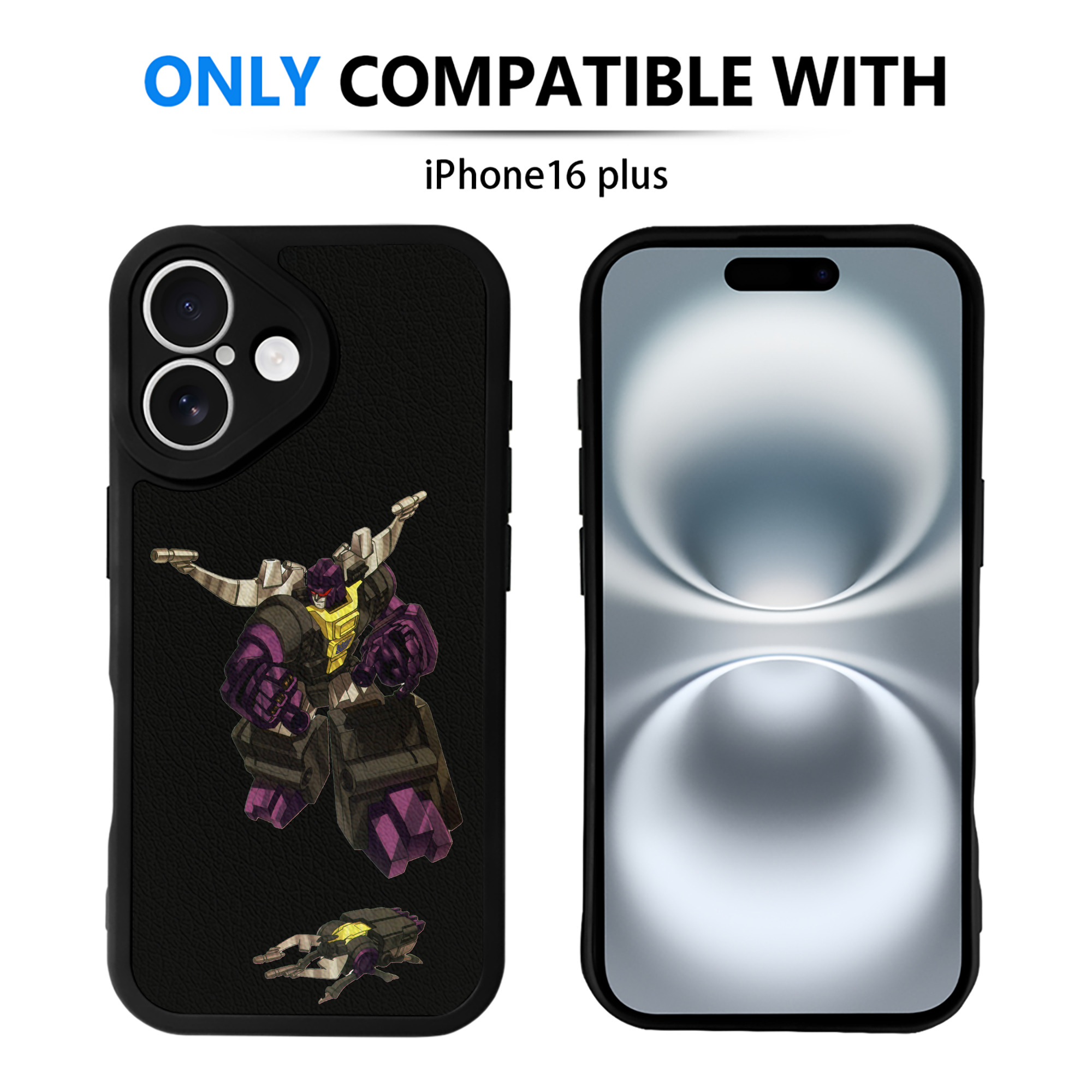 （画像用）  【iPhone 16シリーズ対応】シリコンスマホケース（レザー調） 材質：シリコン
